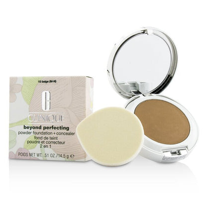 Clinique Beyond Perfecting Powder Foundation + Corrector - # 15 Beige (M-N) 14.5g/0.51oz