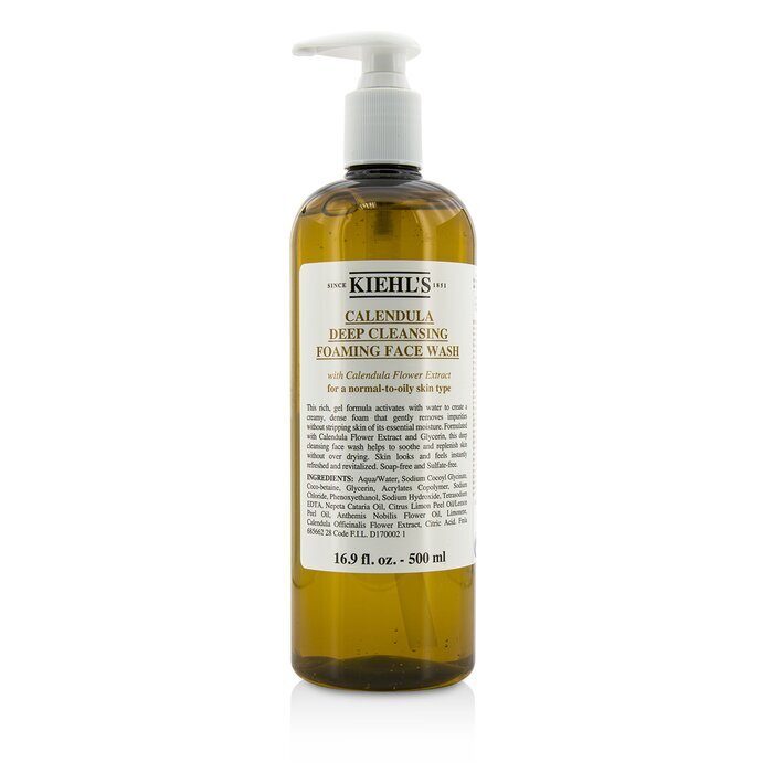 Kiehl's Calendula Deep Cleansing Foaming Face Wash 500ml/16.9oz