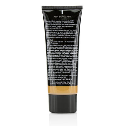 Dermablend Leg and Body Make Up Buildable Liquid Body Foundation Sunscreen Broad Spectrum SPF 25 - #Medium Bronze 45N 100ml/3.4oz