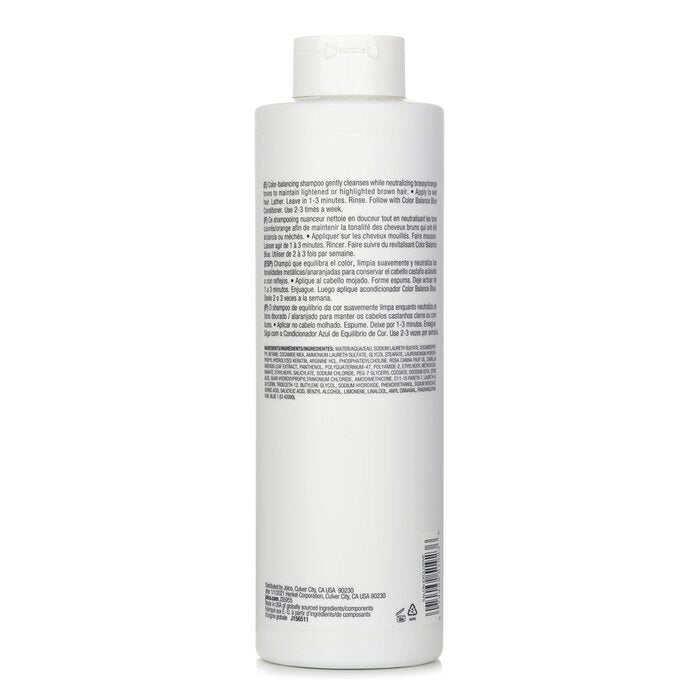 Joico Color Balance Blue Shampoo (Eliminates Brassy/Orange Tones on Lightened Brown Hair) 1000ml/33.8oz