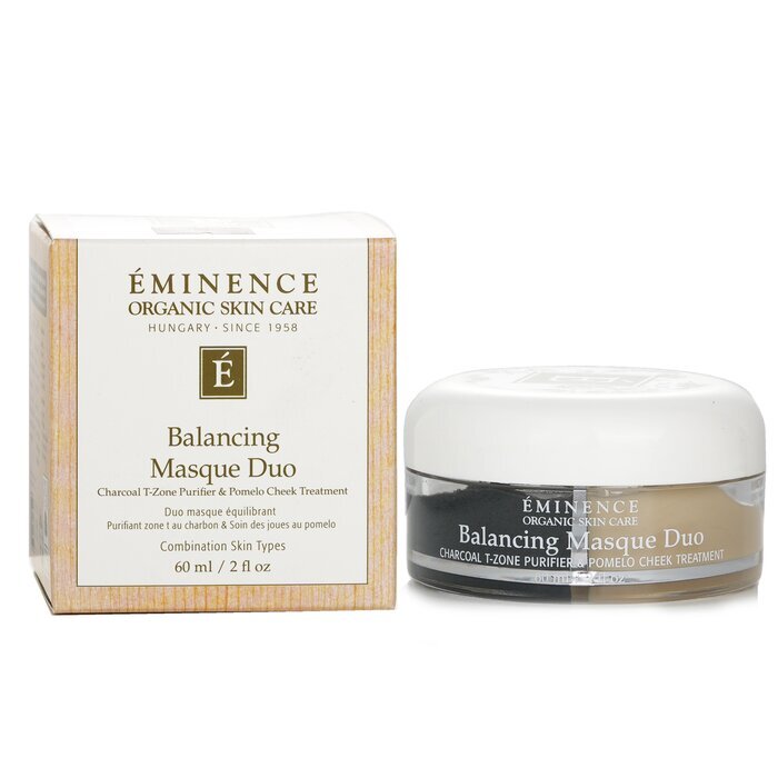 Eminence Balancing Masque Duo: Charcoal T-Zone Purifier & Pomelo Cheek Treatment - For Combination Skin Types 60ml/2oz