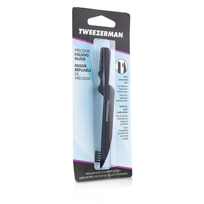 Tweezerman Precision Folding Brow Razor - Black