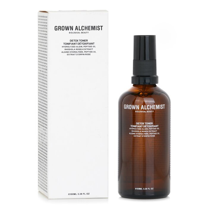 Grown Alchemist Detox Toner - Hydrolyzed Algin, Peptide-33 & Rhodiola Rosea Extract 100ml/3.38oz