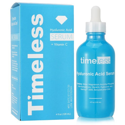 Timeless Skin Care Hyaluronic Acid Serum + Vitamin C 120ml/4oz