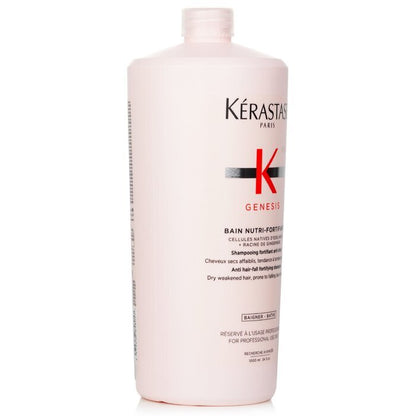 Kerastase Genesis Bain Nutri-Fortifiant Anti Hair-Fall Fortifying Shampoo (Dry Weakened Hair, Prone To Falling Due To Breakage) 1000ml/34oz