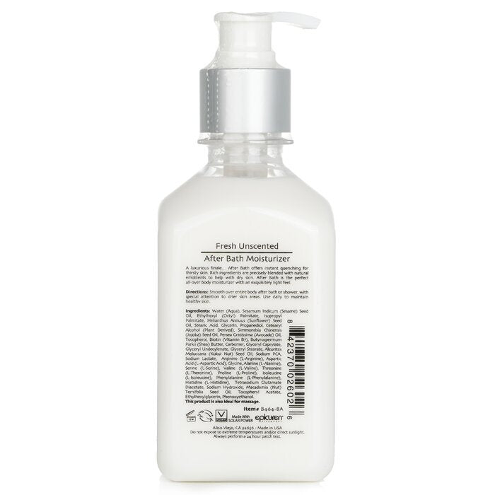 Epicuren After Bath Moisturizer - Fresh Unscented 236ml/8oz