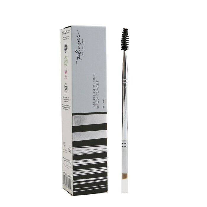 Plume Science Nourish & Define Brow Pomade (With Dual Ended Brush) - # Ashy Daybreak 4g/0.14oz