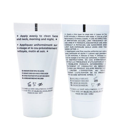 Glamglow Pore-Clearing & Minimizing Set: Supermud Clearing Treatment 15g + Superwatergel Moisturizer 15ml 2pcs