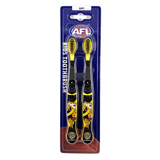 Afl Mascot Kids Toothbrush - Richmond 2 Pack