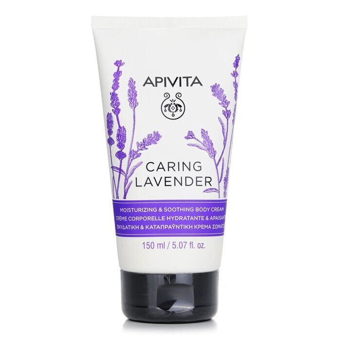 Apivita Caring Lavender Moisturizing & Soothing Body Cream - For Sensitive Skin 150ml/4.74oz