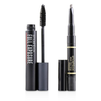 Smashbox Get Framed Eye Duo Set : ( 1x Full Exposure Mascara, 1x Brow Tech To Go) 2pcs